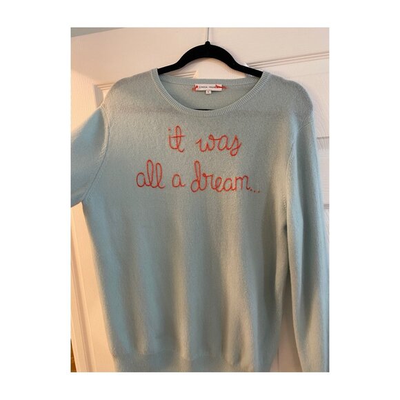 Lingua Franca  "it was all a dream" Cashmere Sweater - Picture 2 of 3